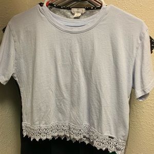 Hollister Light blue crop top